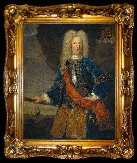 framed  unknow artist Portrait of Francois van Aerssen van Sommelsdijk, ta009-2